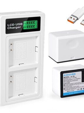 Wasabi Power Battery 2-Pack & Dual Charger for Arlo Pro Pro 2 VMA4400 VMC4030